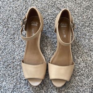 Clarks Collection, soft cushion wedge heels